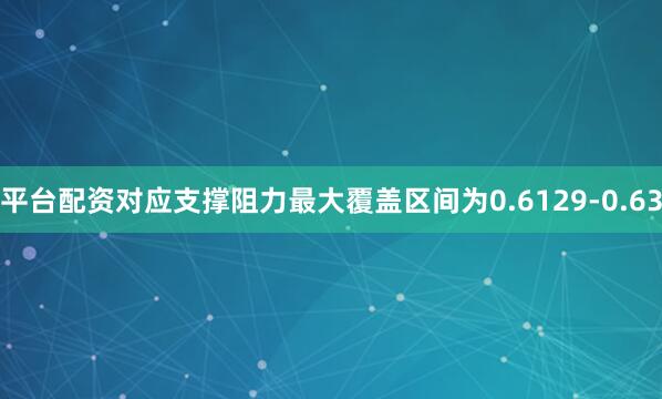 平台配资对应支撑阻力最大覆盖区间为0.6129-0.63