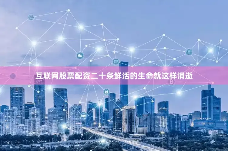 互联网股票配资二十条鲜活的生命就这样消逝